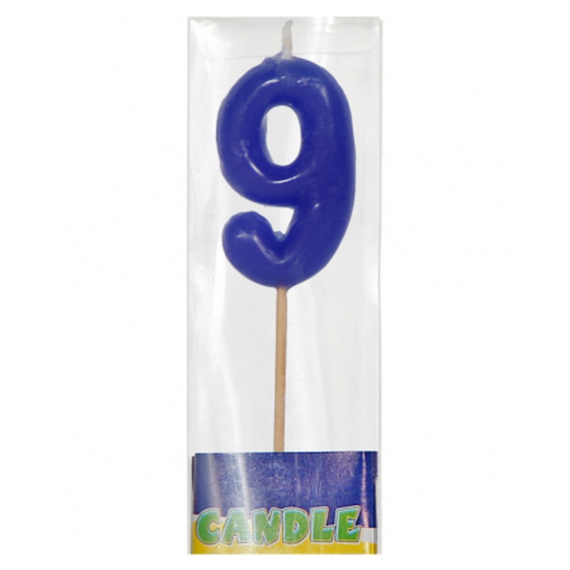 Number candle at bar 9