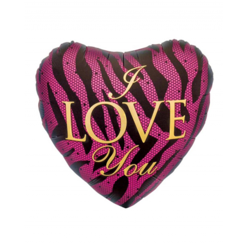 Purple Heart-shaped Foil Balloon