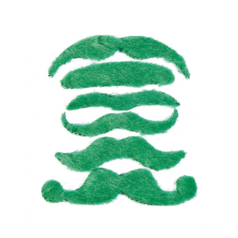 St. Patrick's Day Beards 6 Pieces