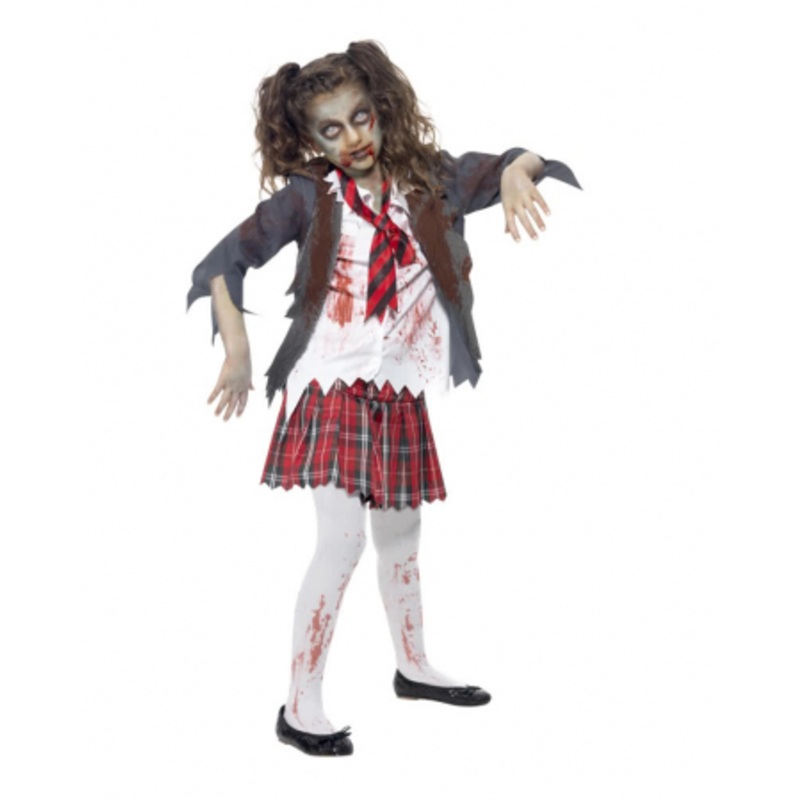 Zombie Schoolgirl Costume M