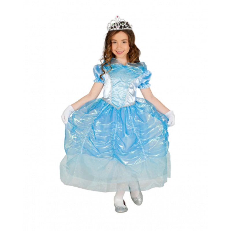 Fairytale Princess Children's Costume Blue S (3-4)