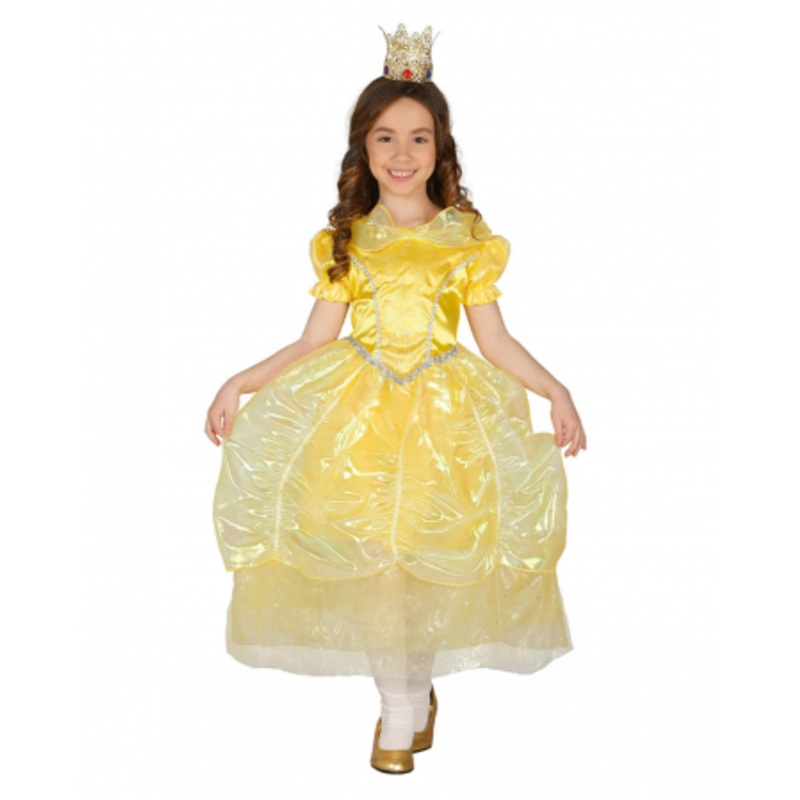 Fairytale Princess Children's Costume Yellow S (3-4)