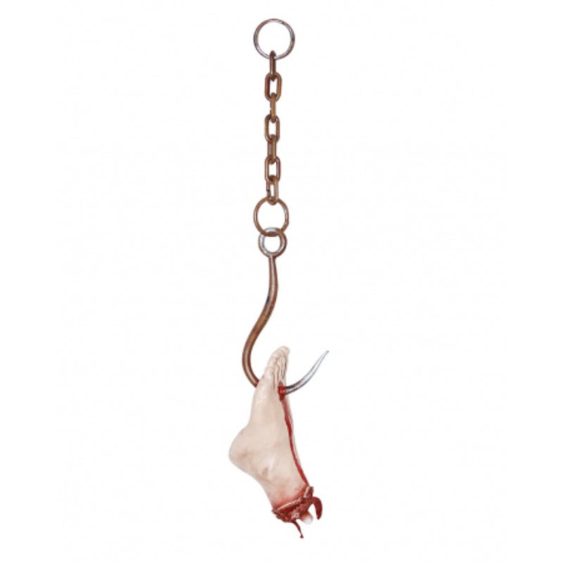 Severed Zombie Foot On Hook