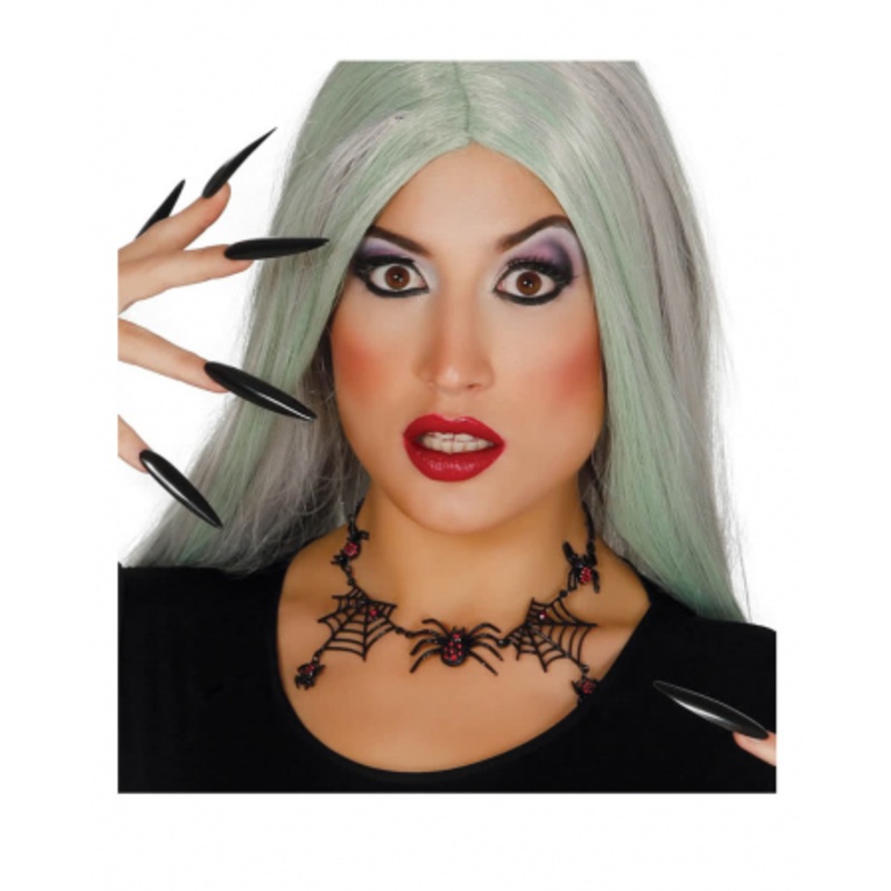Spider Necklace With Cobwebs