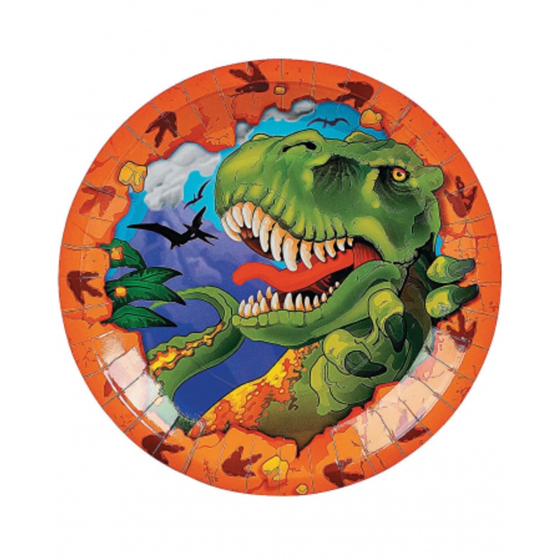 T-Rex Paper Plate 8 Pcs.