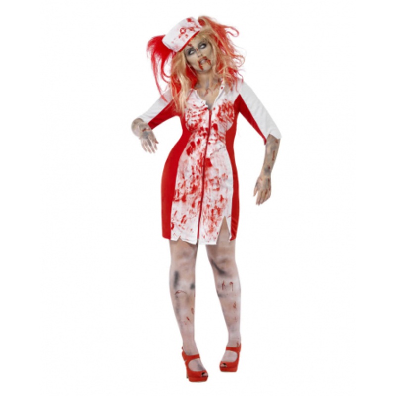 Zombie Nurse Costume Plus Size L