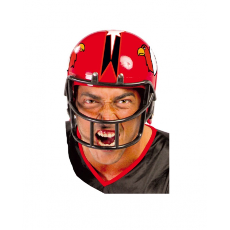 American Football Helmet Red