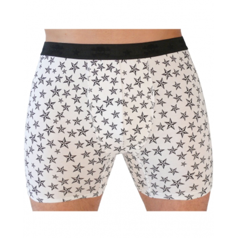 Boxer Shorts With Nautical Stars M/L
