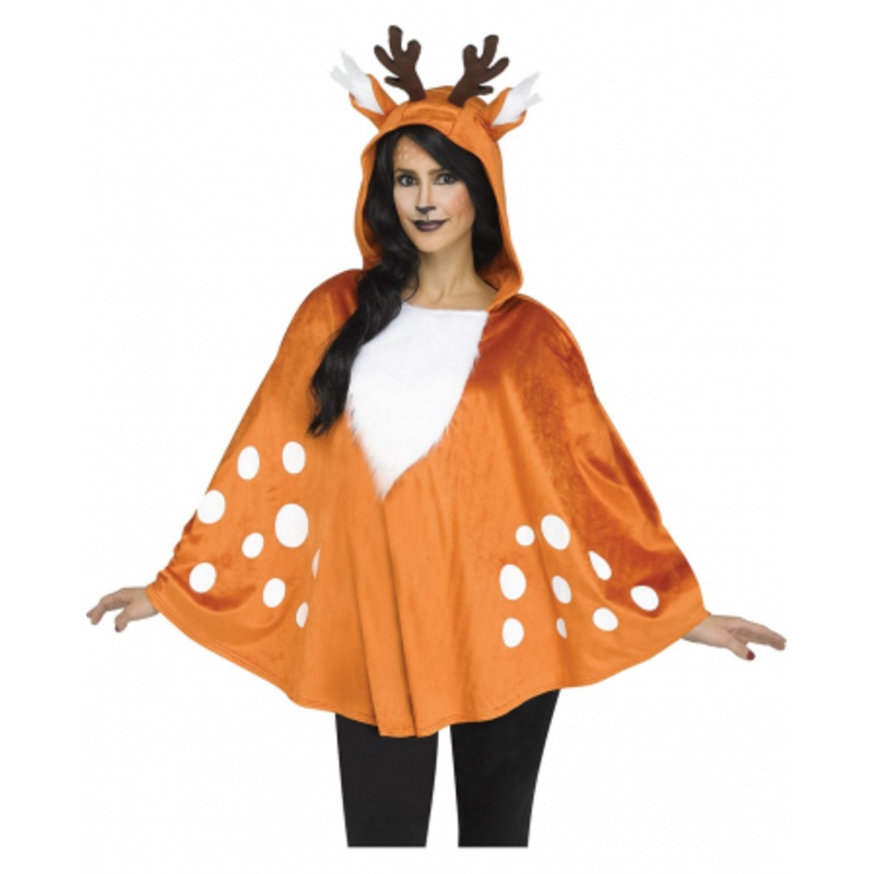 Deer Hooded Poncho