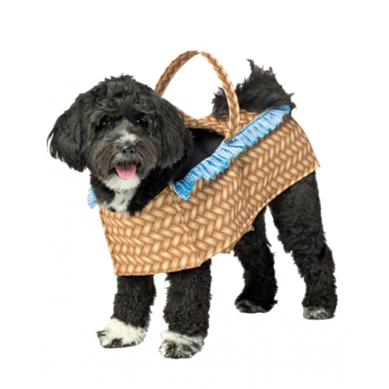 Dog In Basket Dog Costume S