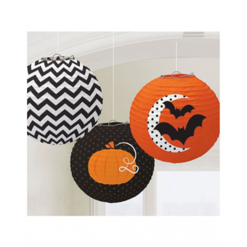 Modern Halloween Lampions 3 Pcs.