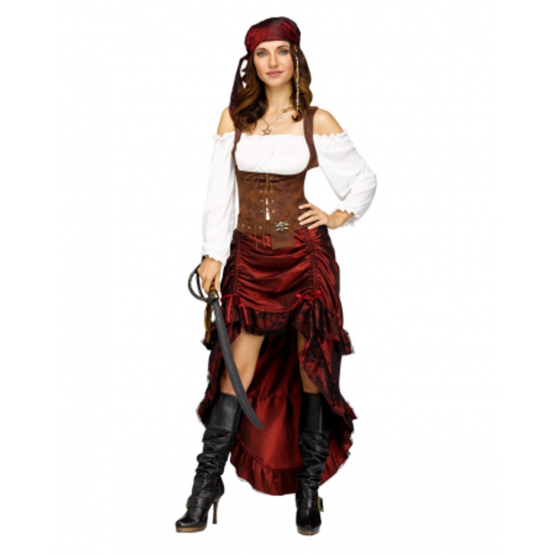 Pirate Queen Costume Dress S/M