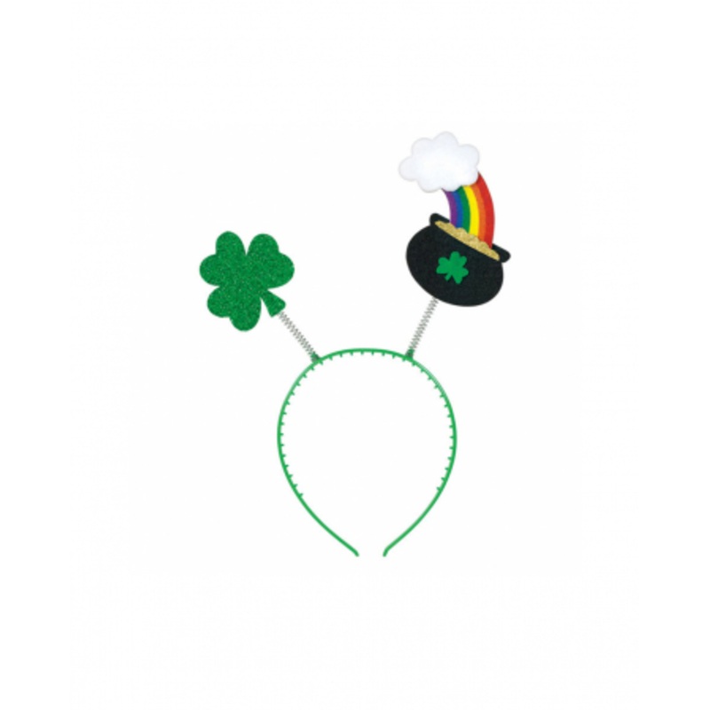 St. Patrick's Day Hairband Shamrock And Rainbow