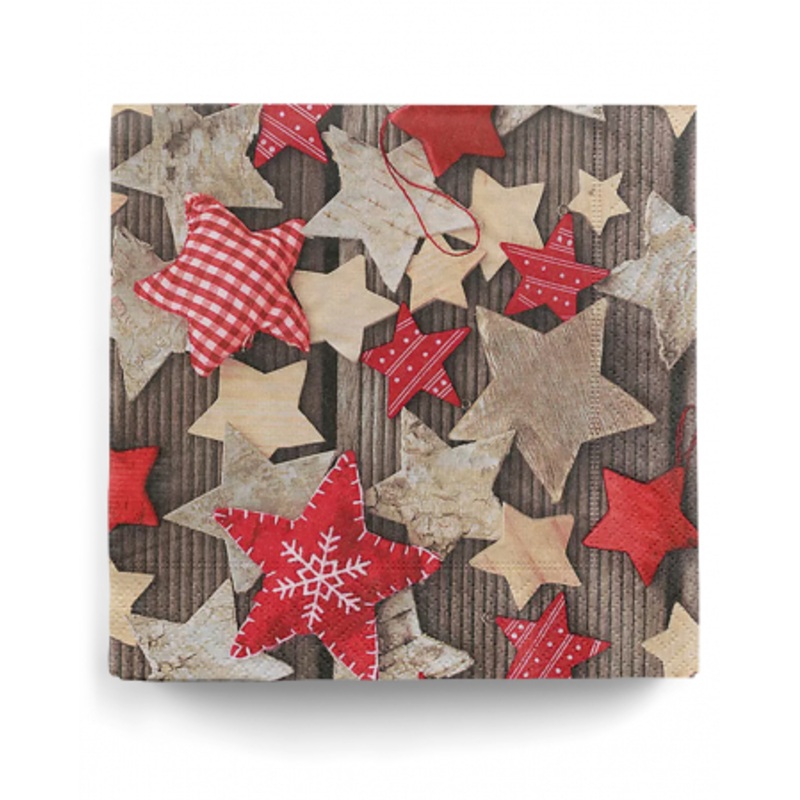 Star Motif Napkins 20 Pieces