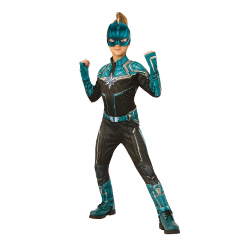 Captain Marvel Kree Child Costume Blue S