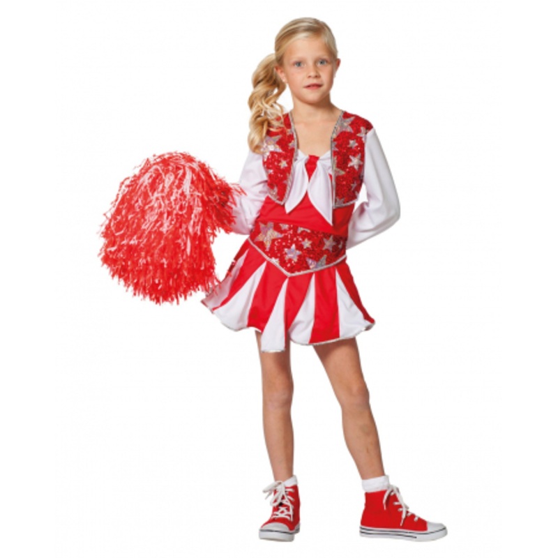 Cheerleader Children Costume Red 128