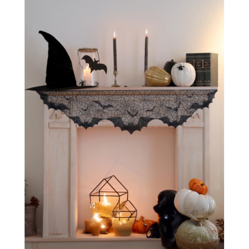 Decorative Lace Bat Scarf