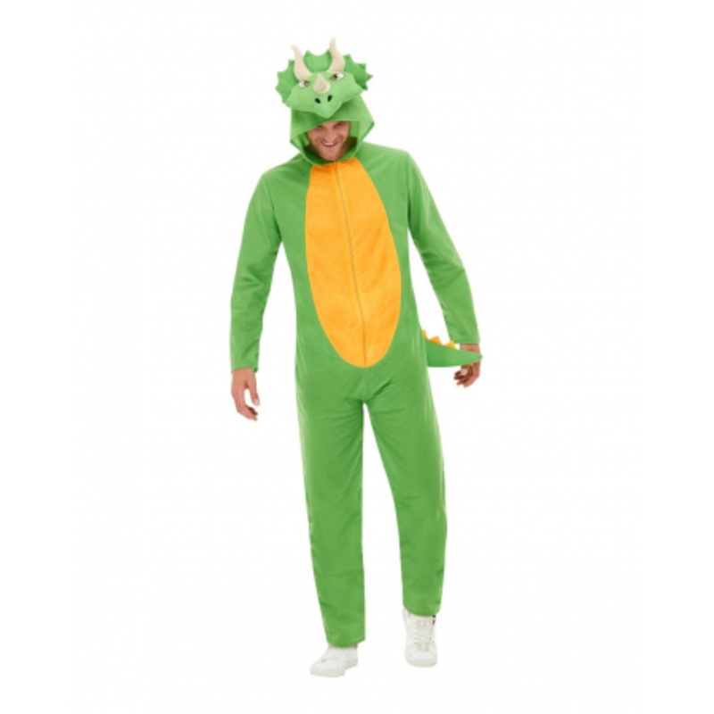 Dinosaur Jumpsuit Costume For Adults M