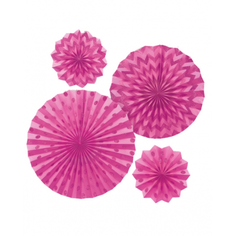 Fan Deco Set Pink
