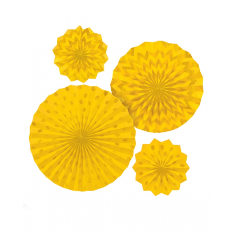 Fan Deco Set Yellow