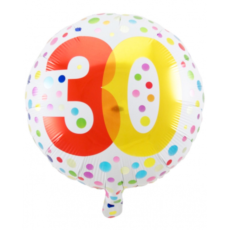 Foil Balloon Confetti 30th Birthday