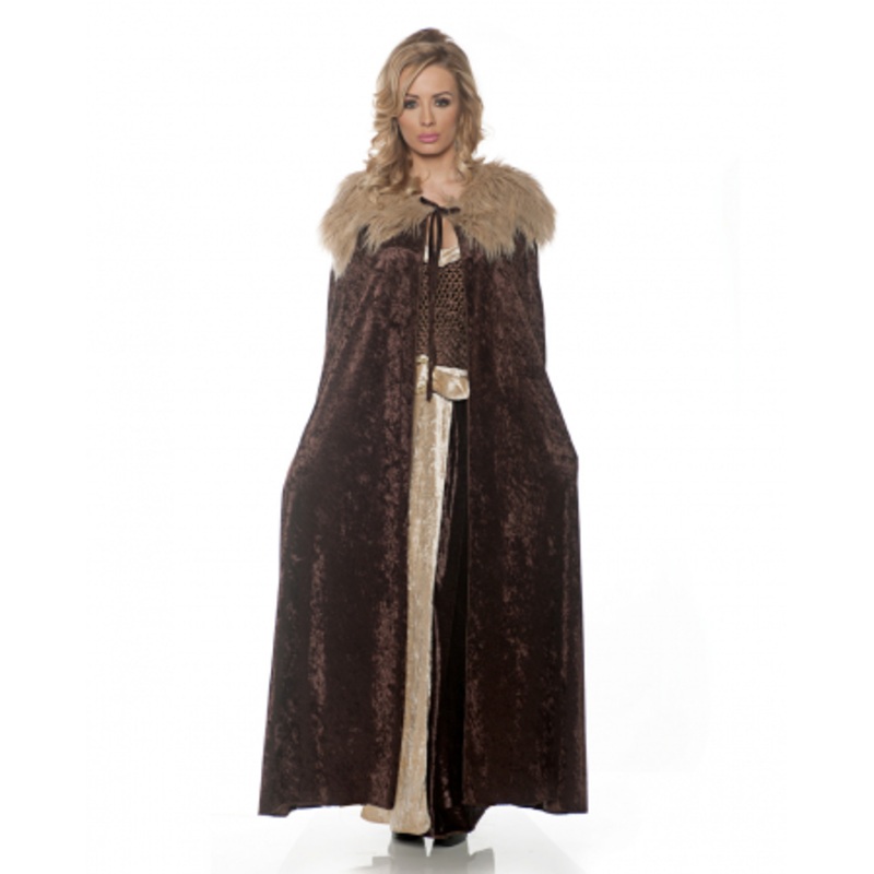 Medieval Costume Cape Brown