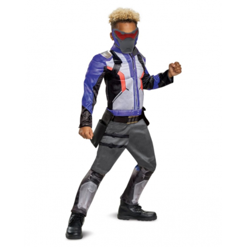 Overwatch Soldier 76 Children Muscle Costume S