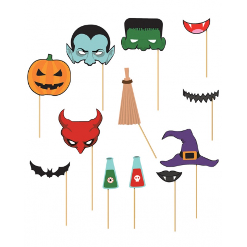 Photo Box Halloween Accessories 12 Pieces