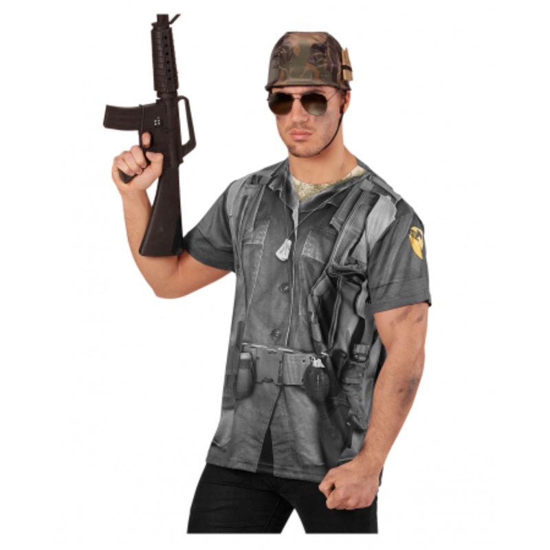 Soldier T-Shirt With Photo Print M/L