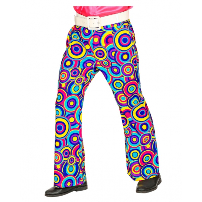 70s Pants Bubbles Blue S/M