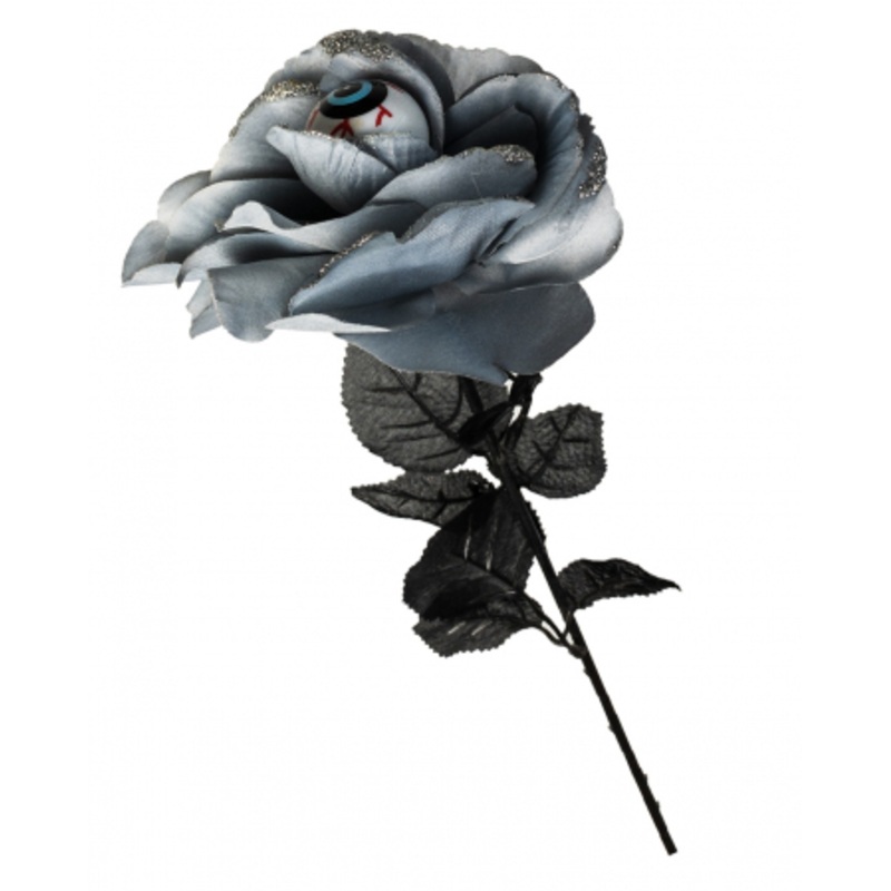Black/grey Rose With Eyeball