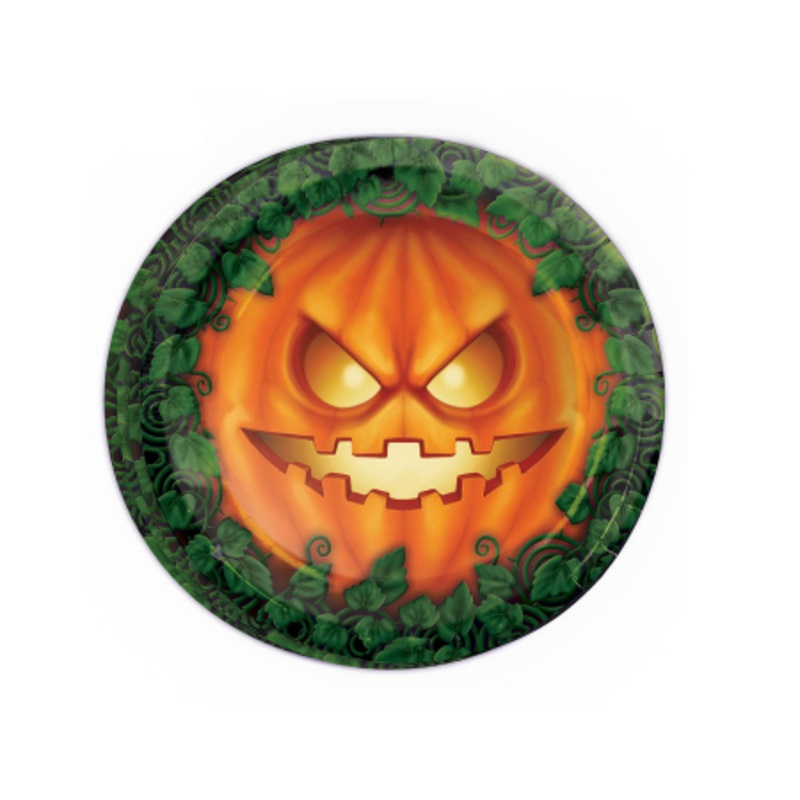 Halloween Pumpkin Party Plate 8 Pieces