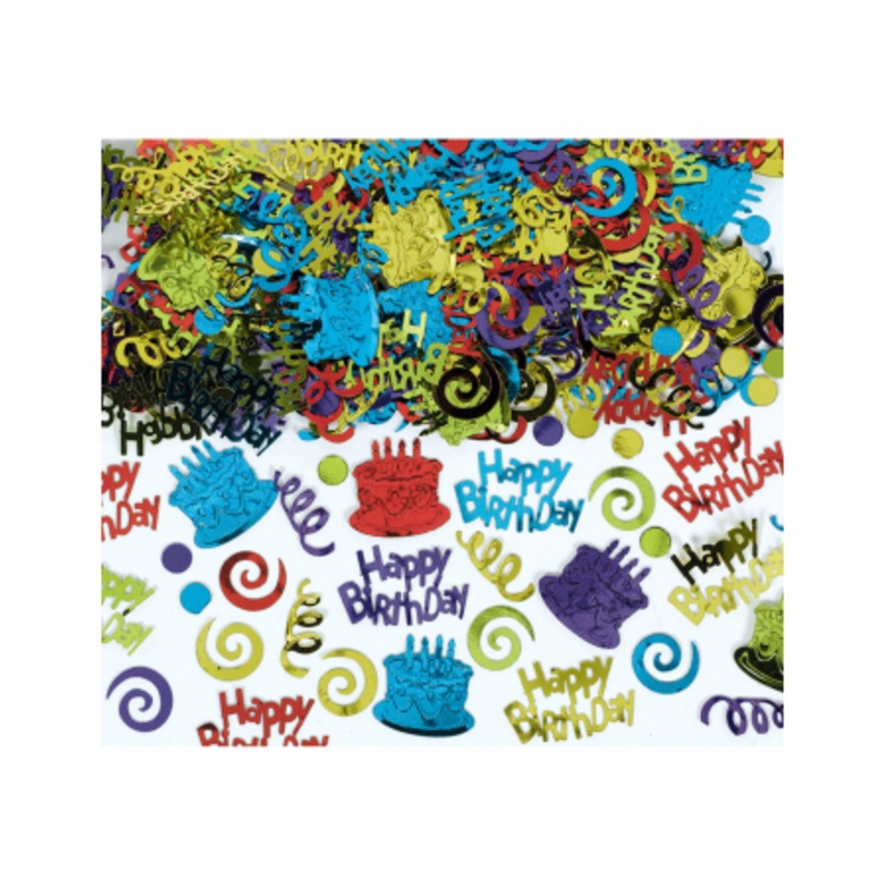 Happy Birthday Metallic Confetti 70g