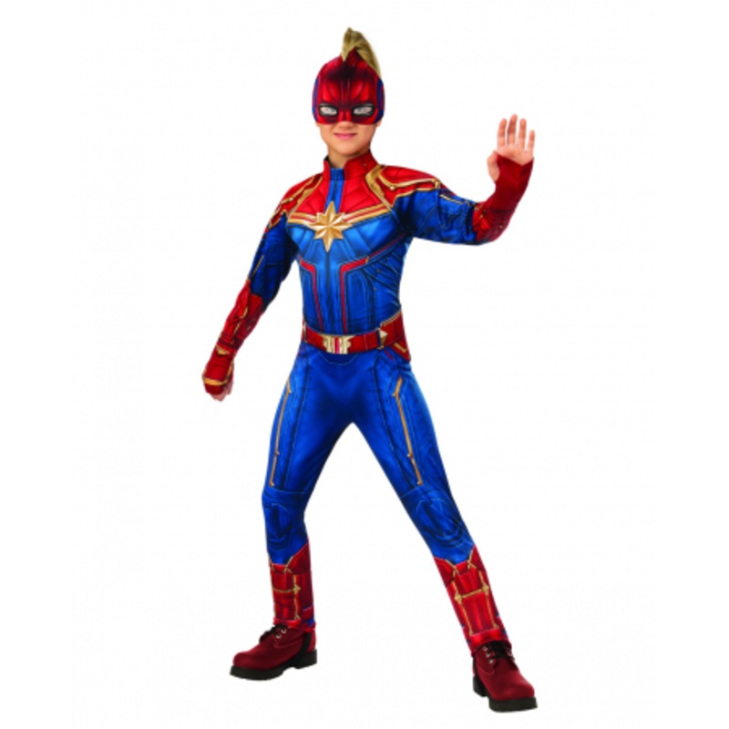 Marvel - Captain Marvel Kids Jumpsuit Costume S