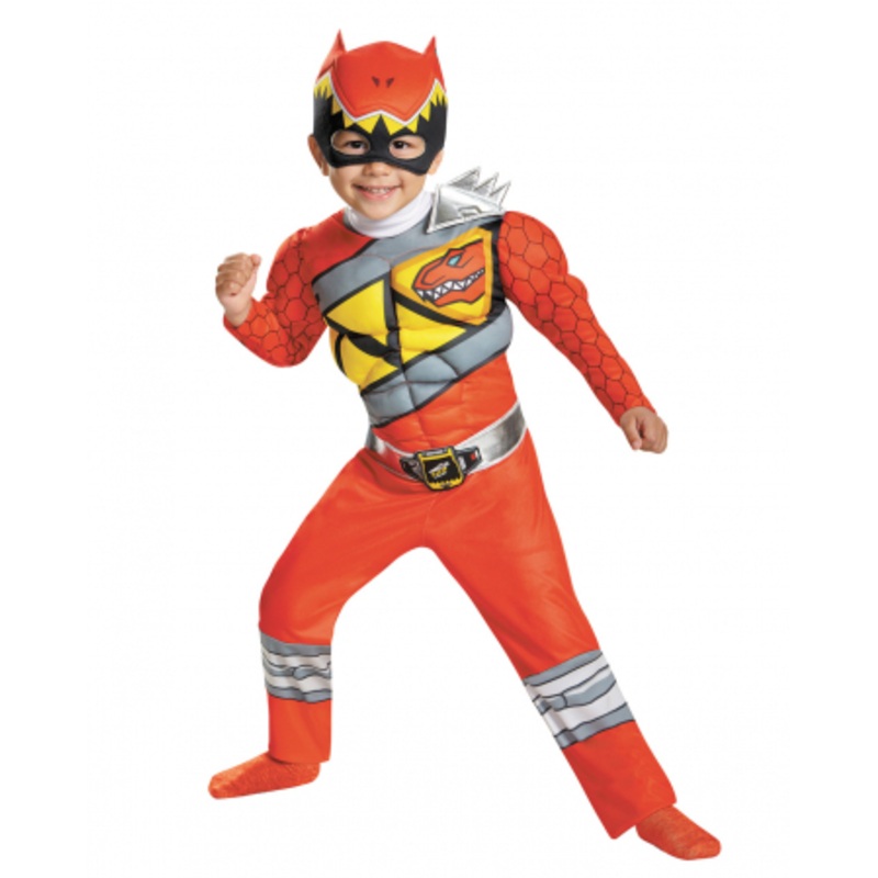 Red Power Ranger Dino Charge Toddler Costume XS