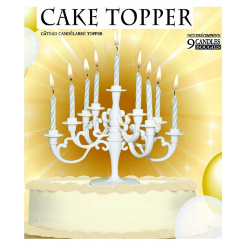 White Candlestick For Cakes & Tarts