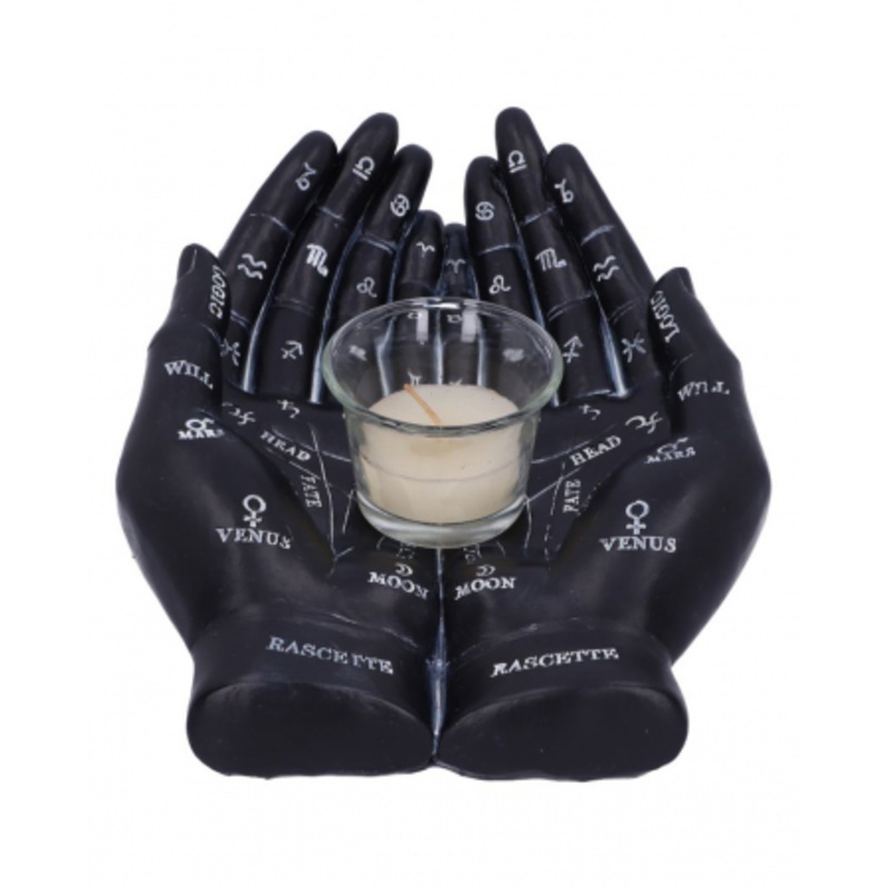 Black Handlese Hands Candle Holder