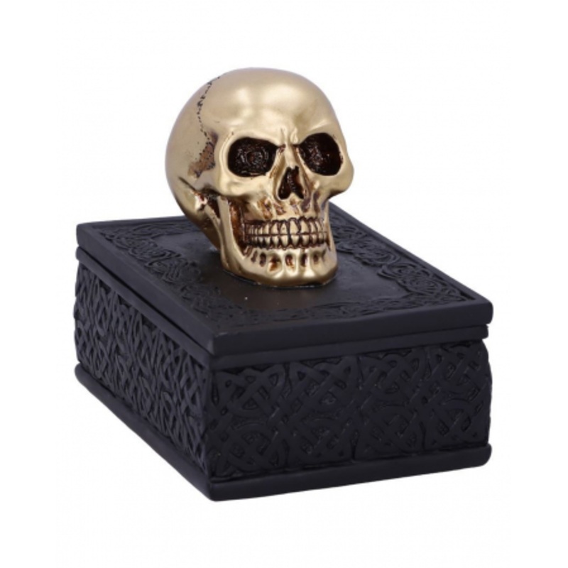 Celtic Box With Golden Skull