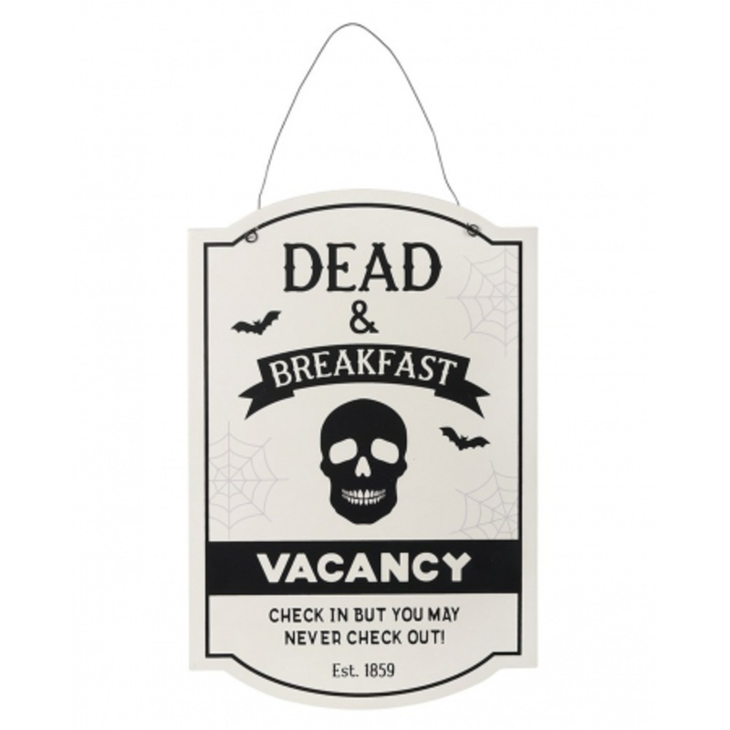 Dead & Breakfast Halloween Hanging Sign