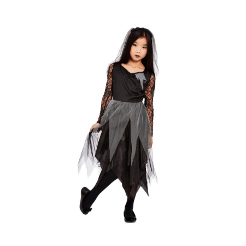 Gloomy Cemetery Bride Child Costume S