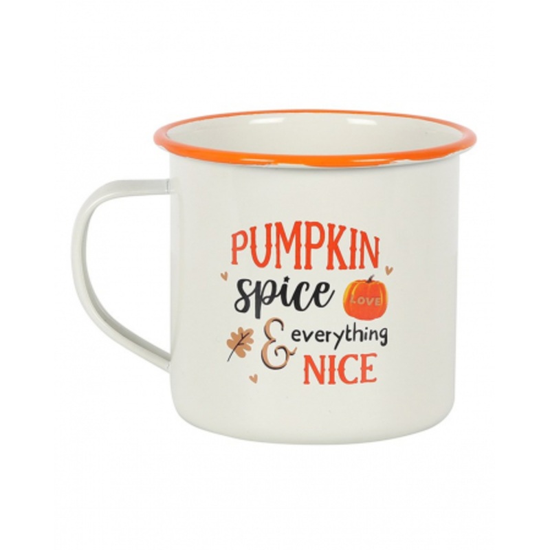 Pumpkin Spice Enamel Mug