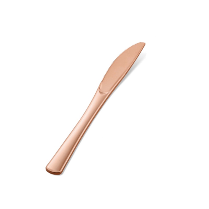 Rose Gold Disposable Knife 12 Pcs.