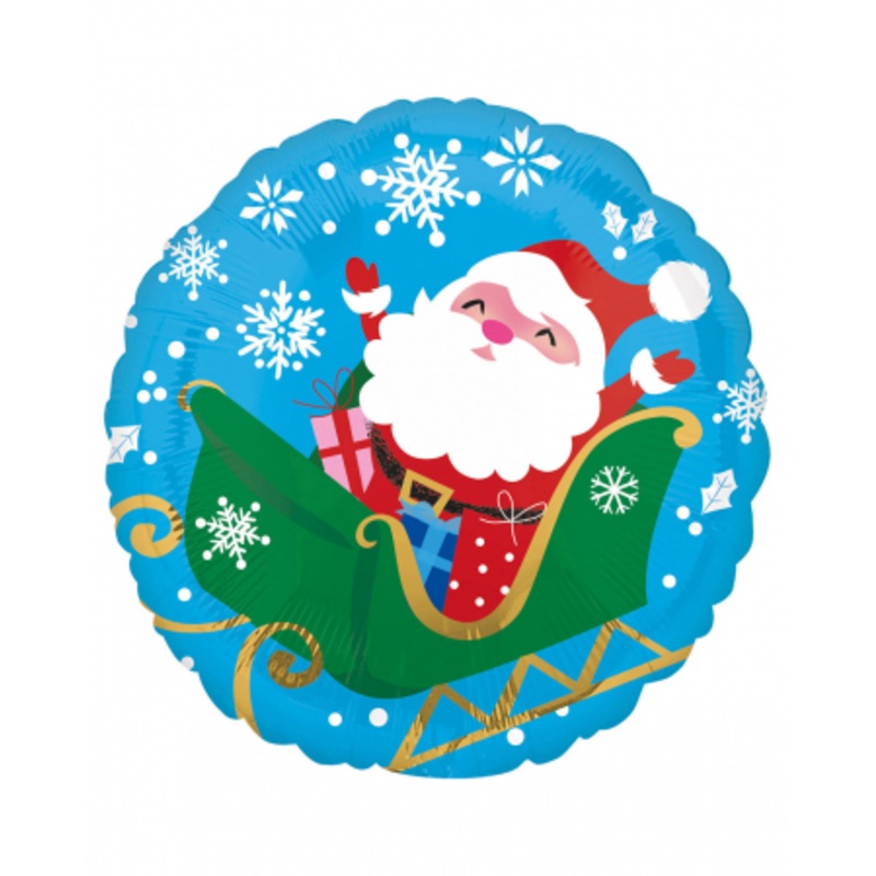 Santa Claus Christmas Foil Balloon