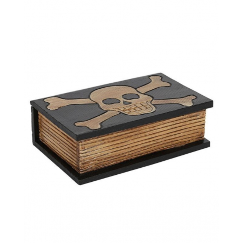 Skull & Cross Bone Wooden Box