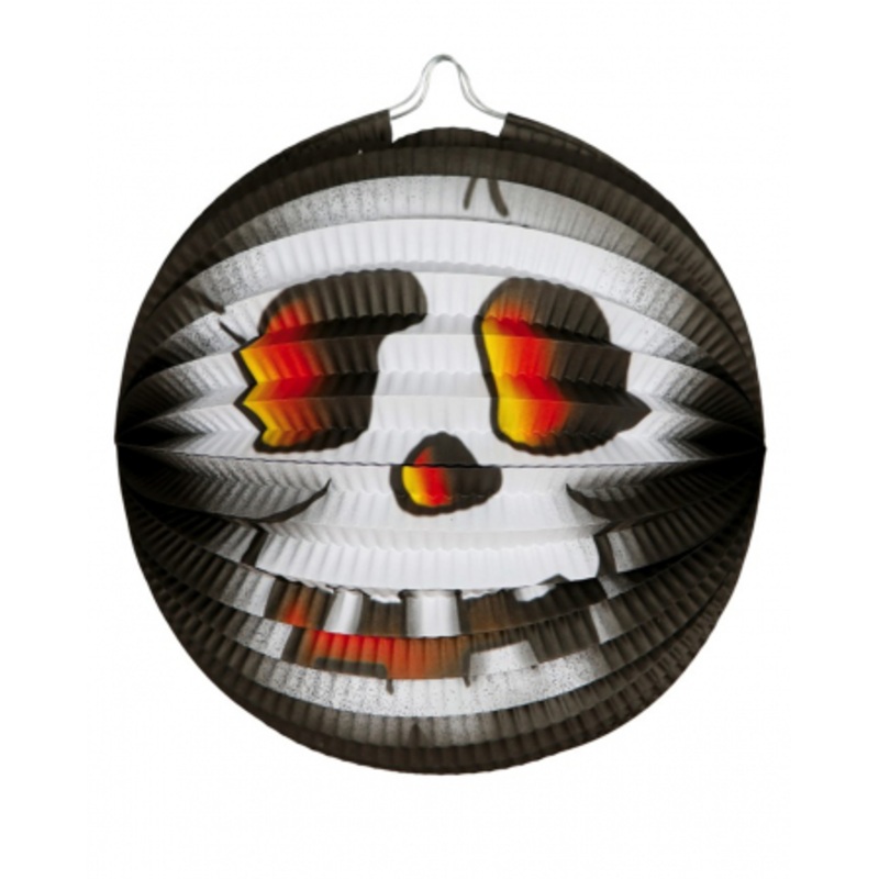 Skull Halloween Paper Lantern 26cm