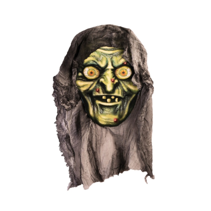Witches Head Decoration With Fabric
