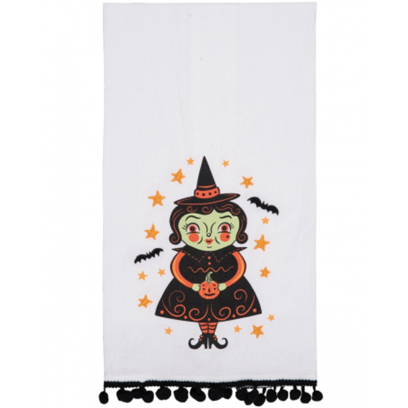 Johanna Parker Vintage Witch Tea Towel