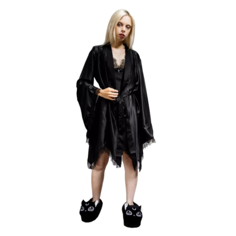 KILLSTAR Devils Lullaby Satin Robe 4XL