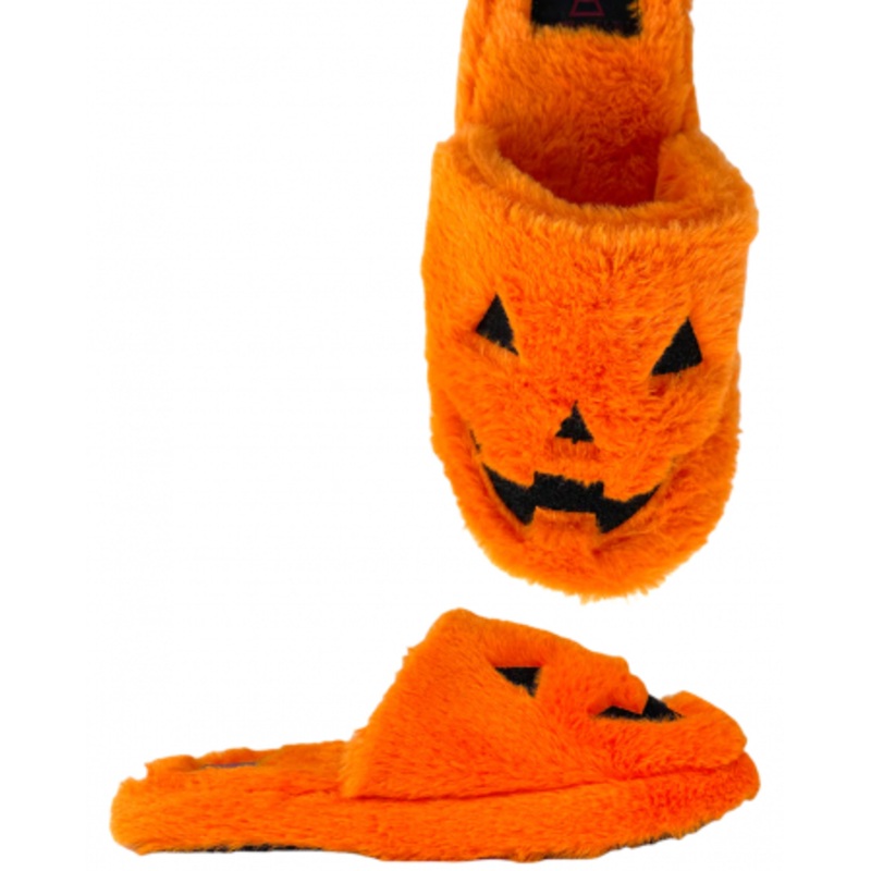 Kreepy Cozy Jack Plush Slippers Orange 37,5