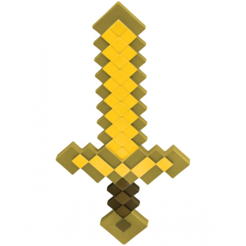 Minecraft Pixel Sword Gold